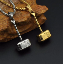 Load image into Gallery viewer, Necklaces Vintage Thor Hammer Pendant Necklace