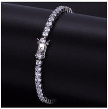 Load image into Gallery viewer, Bracelets 4MM Silver CZ Tennis Bracelet