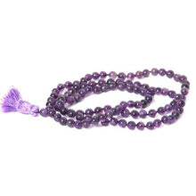 Load image into Gallery viewer, Bracelets Natural Amethyst Mala Beads with Tassel