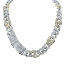 Load image into Gallery viewer, Necklaces 18mm Miami Cuban Silver Gold Chain Necklace