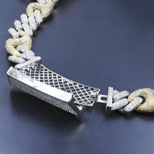 Load image into Gallery viewer, Necklaces 18mm Miami Cuban Silver Gold Chain Necklace