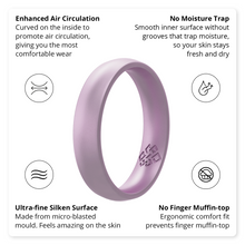 Load image into Gallery viewer, Rings Lilac Silicone Ring