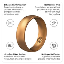 Load image into Gallery viewer, Rings Unisex Antique Gold Silicone Ring