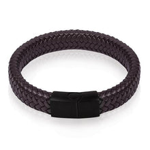 Load image into Gallery viewer, Bracelets Sleek Men's Braided Leather Bracelet