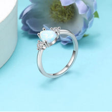 Load image into Gallery viewer, Rings Classic Teardrop Opal Sterling Silver Ring