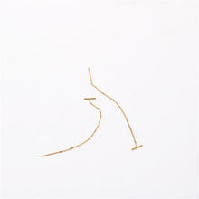 Load image into Gallery viewer, Earrings Minimal Bar Threader Earrings