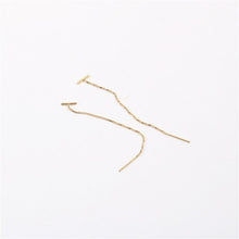 Load image into Gallery viewer, Earrings Minimal Bar Threader Earrings