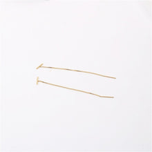 Load image into Gallery viewer, Earrings Minimal Bar Threader Earrings