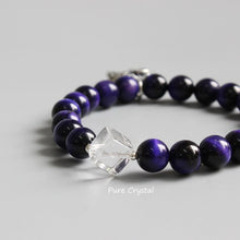 Load image into Gallery viewer, Bracelets Violet Stone Beads Elephant Charm Meditation Bracelet