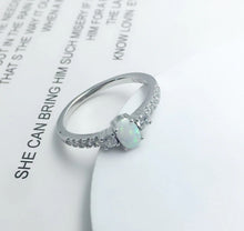 Load image into Gallery viewer, Rings Opal White Opal Sterling Silver Ring