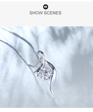 Load image into Gallery viewer, Necklaces 18K White Gold Diamond Pendant Necklace