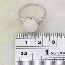 Load image into Gallery viewer, Rings White Fire Opal Sterling Silver Ring