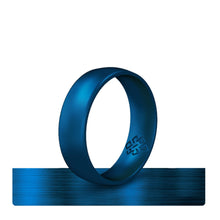 Load image into Gallery viewer, Rings Metallic Blue Silicone Unisex Ring