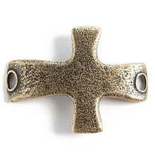 Load image into Gallery viewer, Bracelets Antique Cross Sentiment Cuff Bracelet
