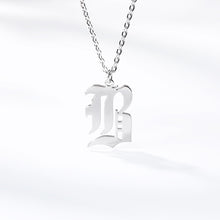 Load image into Gallery viewer, Necklaces Old English Initial Choker Necklace