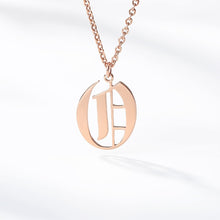 Load image into Gallery viewer, Necklaces Old English Initial Choker Necklace