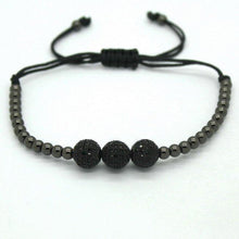 Load image into Gallery viewer, Bracelets 18K Gold Plated Beads 3 Diamond Ball Unisex Bracelet