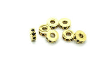 Load image into Gallery viewer, Bracelets 18K Gold Plated Diamond Stopper Macrame Bracelet
