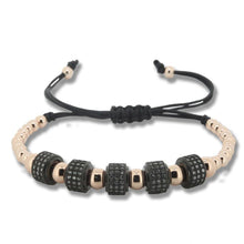 Load image into Gallery viewer, Bracelets 24K Gold Crystal Pave Setting Micro Zircon Macrame Bracelet