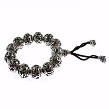 Load image into Gallery viewer, Bracelets Antique Uchen Silver Prayer Beads Bracelet