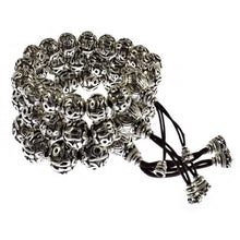 Load image into Gallery viewer, Bracelets Antique Uchen Silver Prayer Beads Bracelet