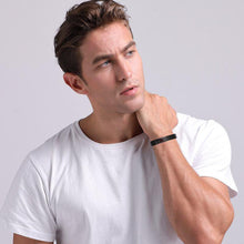 Load image into Gallery viewer, Bracelets Black Matte Stainless Steel Medical Alert Bracelet