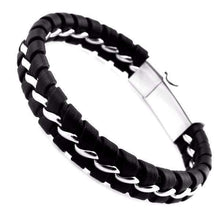 Load image into Gallery viewer, Bracelets Dark Knight Leather Bracelet