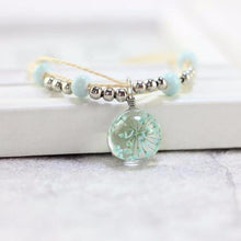 Load image into Gallery viewer, Bracelets Dried Flowers Glass Ball Ceramic Bracelets