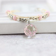 Load image into Gallery viewer, Bracelets Dried Flowers Glass Ball Ceramic Bracelets