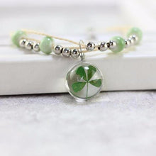 Load image into Gallery viewer, Bracelets Dried Flowers Glass Ball Ceramic Bracelets