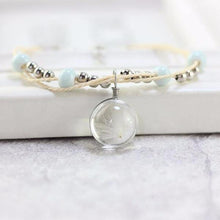 Load image into Gallery viewer, Bracelets Dried Flowers Glass Ball Ceramic Bracelets