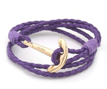 Load image into Gallery viewer, Bracelets Hope Anchor Leather Wraparound Bracelet