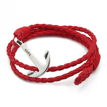 Load image into Gallery viewer, Bracelets Hope Anchor Leather Wraparound Bracelet