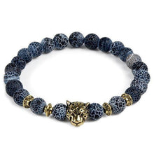 Load image into Gallery viewer, Bracelets Leopard Head Natural Stone Beaded Bracelet