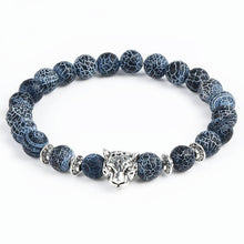Load image into Gallery viewer, Bracelets Leopard Head Natural Stone Beaded Bracelet