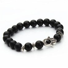 Load image into Gallery viewer, Bracelets Natural Stone Hamsa Charm Bracelet
