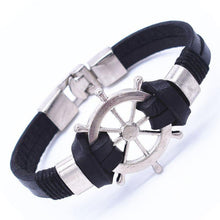 Load image into Gallery viewer, Bracelets Nautical Charm Leather Wrap Bracelet [15 Options]
