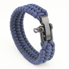 Load image into Gallery viewer, Bracelets Triple Braided Stainless Steel Paracord Bracelets