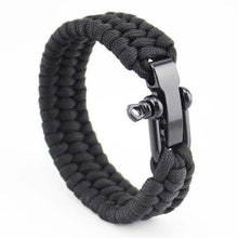 Load image into Gallery viewer, Bracelets Triple Braided Stainless Steel Paracord Bracelets