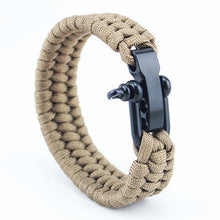 Load image into Gallery viewer, Bracelets Triple Braided Stainless Steel Paracord Bracelets