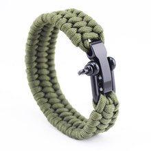 Load image into Gallery viewer, Bracelets Triple Braided Stainless Steel Paracord Bracelets