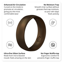 Load image into Gallery viewer, Rings Dark Bronze Silicone Men's Ring