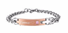 Load image into Gallery viewer, Bracelets 'Always' and 'Forever' Stainless Couples Bracelet
