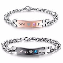 Load image into Gallery viewer, Bracelets &#39;His&#39; and &#39;Hers&#39; Stainless Couples Bracelet

