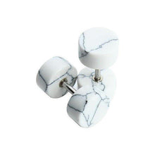 Load image into Gallery viewer, Earrings Natural Stone Round Stud Earrings