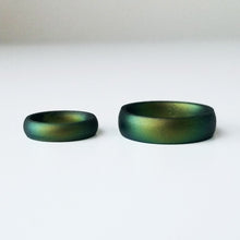 Load image into Gallery viewer, Rings Northern Lights Green Silicone Unisex Ring