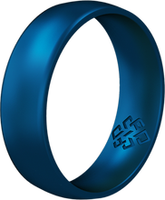 Load image into Gallery viewer, Rings Metallic Blue Silicone Unisex Ring