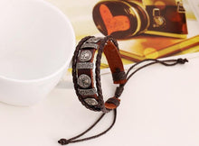 Load image into Gallery viewer, Bracelets Skull Plate Unisex Braid Bracelet