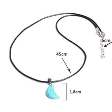 Load image into Gallery viewer, Necklaces Crescent Moon Shape Quartz Stone Choker Necklaces