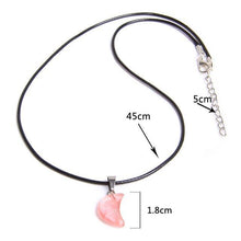 Load image into Gallery viewer, Necklaces Crescent Moon Shape Quartz Stone Choker Necklaces